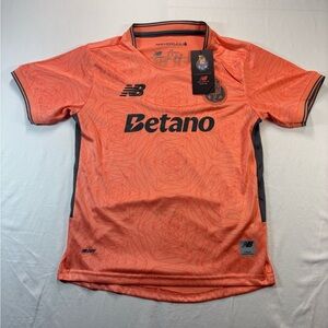 NEW- New Balance FC Porto Away Jersey Size 24 Kids Orange + FREE MATCHING SHORTS